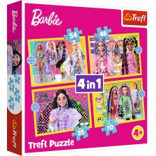 Пъзел Trefl 4 в 1 - Щастливият свят на Барби -1